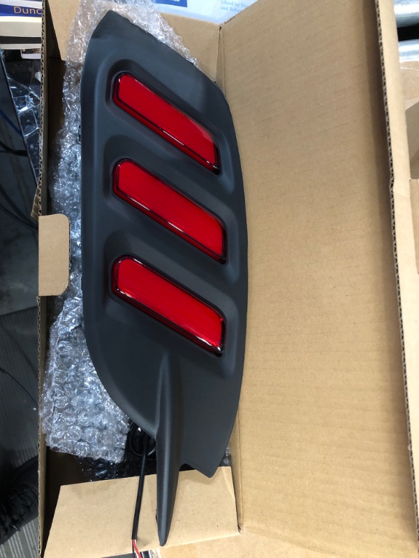 Photo 2 of 1 Pair Left & Right LED DRL Signal Lights Rear Bumper Tail Brake Lamp for Honda Civic 16-17