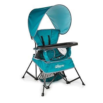 Photo 1 of Baby Delight Go with Me Venture Portable Chair | Indoor and Outdoor | Sun Canopy | 3 Child Growth Stages | Teal
