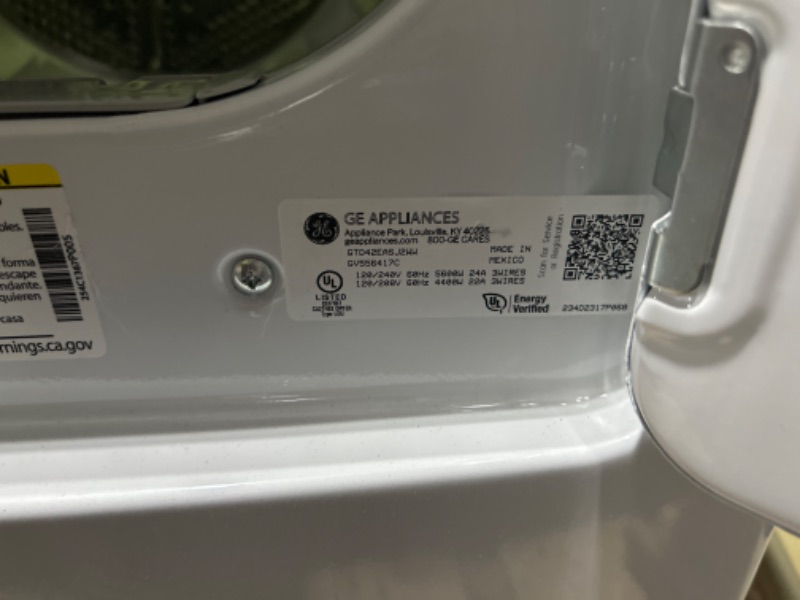 Photo 5 of GE 7.2-cu ft Electric Dryer (White)