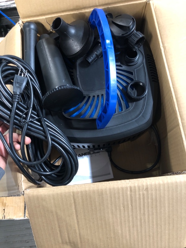 Photo 1 of ANBULL Pond Filter Pump 950GPH, 110V/37W Fountain Submersible Water Pump can Adjust Water Flow, High Efficiency Filter Water Pump for Clearing Pond Garden Waterfall Fish Tank Aquarium 950 GPH