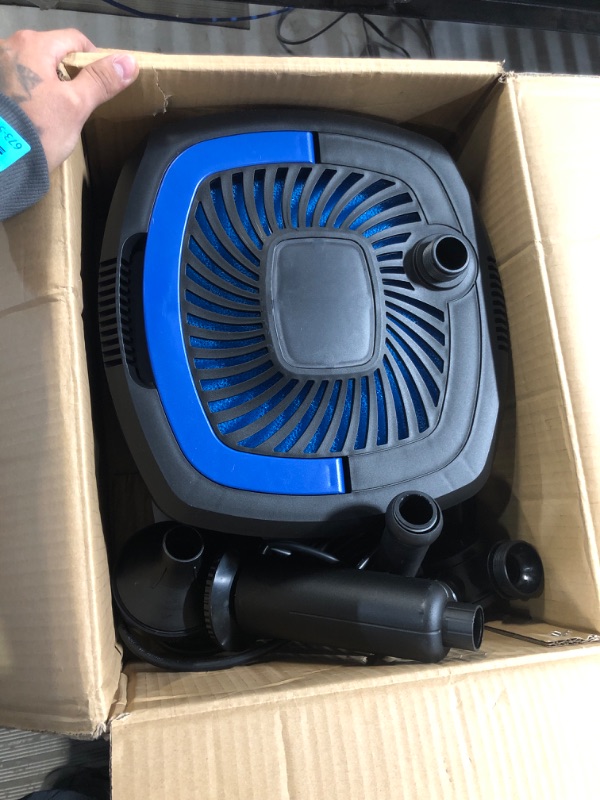 Photo 1 of ANBULL Pond Filter Pump 950GPH, 110V/37W Fountain Submersible Water Pump can Adjust Water Flow, High Efficiency Filter Water Pump for Clearing Pond Garden Waterfall Fish Tank Aquarium 950 GPH