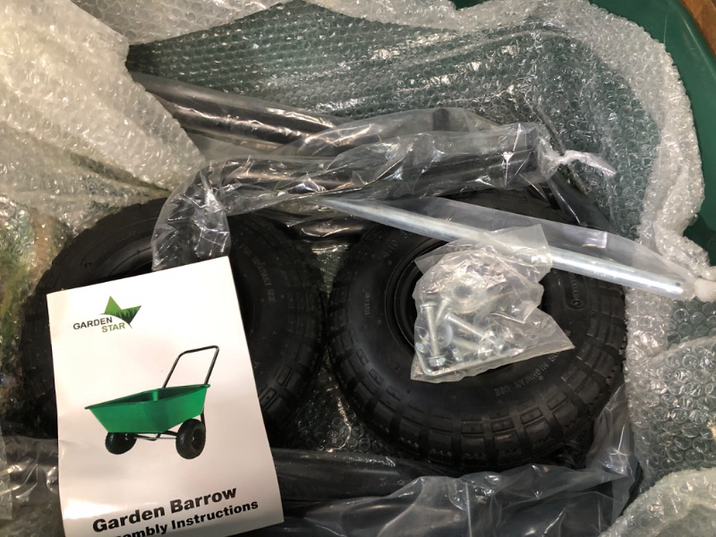 Photo 5 of * used item * please see all images * 
Garden Star Garden Barrow Dual-Wheel Wheelbarrow/Garden Cart May Vary