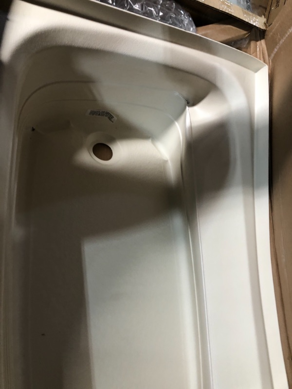 Photo 4 of Lippert 209392 Better Bath RV Bath Tub 24" x 40" Right Hand Drain Parchment