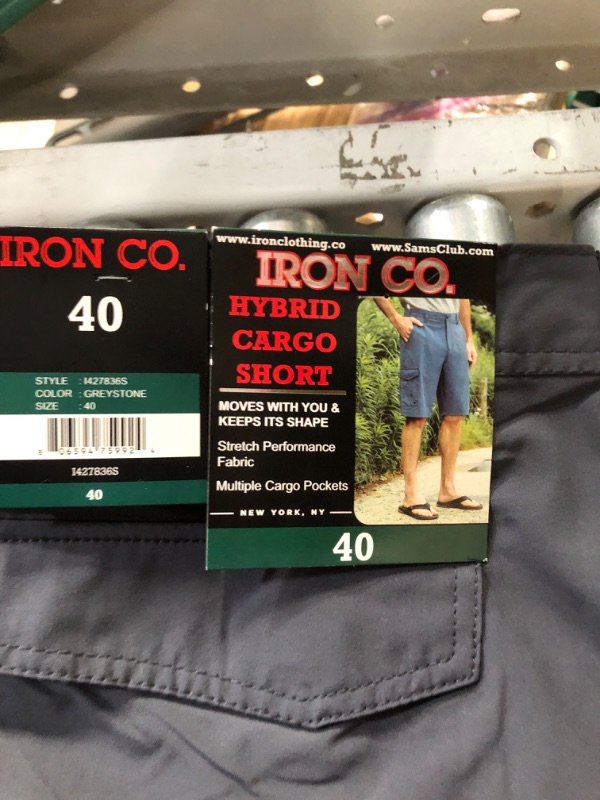 Photo 4 of Iron Co Men's 4-Way Stretch Hybrid Cargo Short 