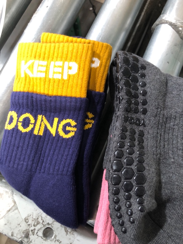 Photo 1 of 2 pairs of gripped socks for women 