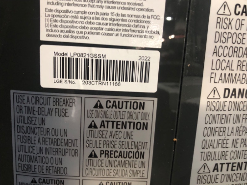 Photo 11 of *MISSING PIECES-MINOR SCRATCHES*
LG 8,000 BTU (DOE) Smart Portable Air Conditioner, Cools 350 Sq.Ft. (10' x 35' Room Size),