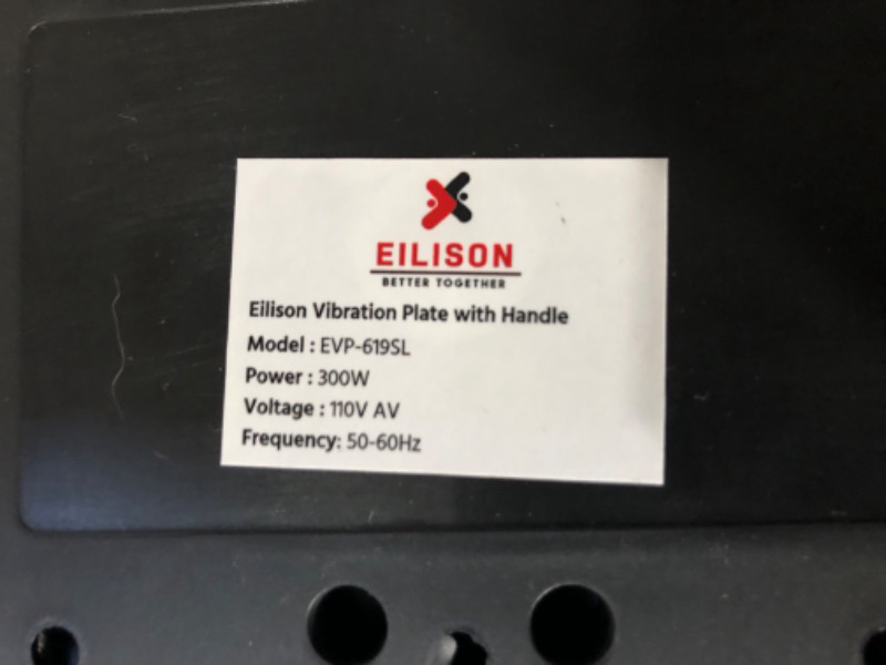 Photo 8 of **PARTS** **POWER ON** *SEE NOTES* EILISON EASYFIT Vibration Plate Exercise Machine 