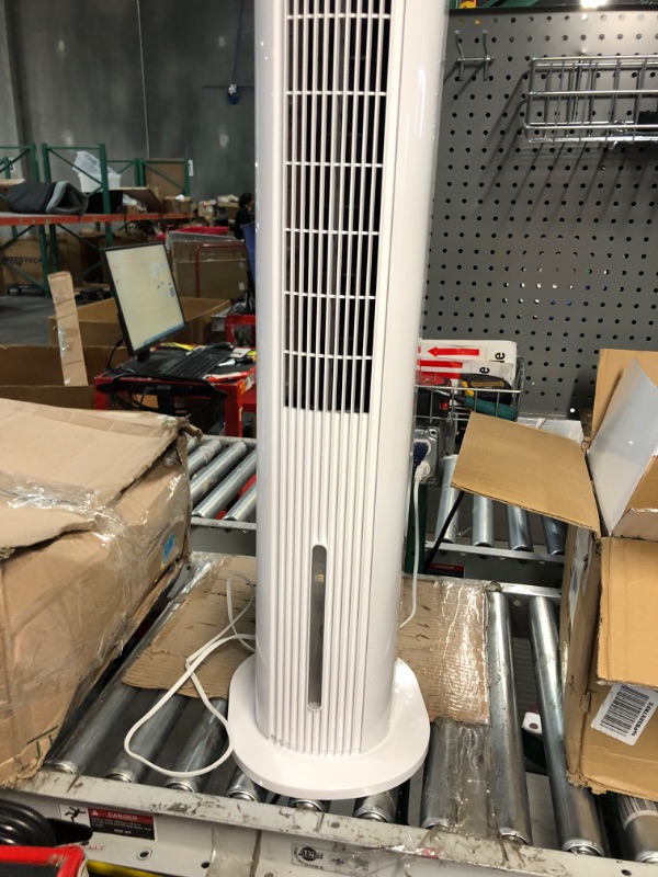 Photo 3 of Evaporative Air Cooler, 3 in 1 Portable Cooling Tower Fan 43" Air Cooler 60° Oscillating 3 Speeds 3 Modes 6L Water Tank white with Remote Control, for kitchen/bedroom/office