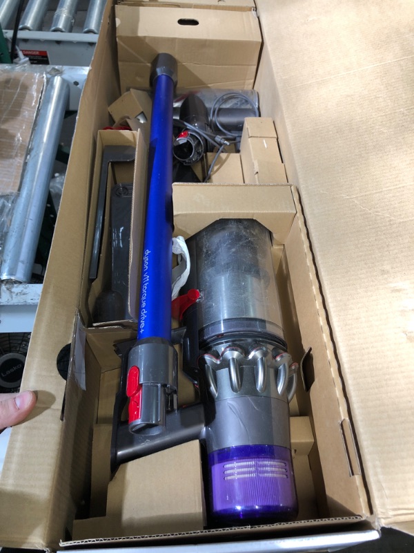 Photo 2 of * missing battery * 
Dyson V11 Plus Cordless Vacuum Cleaner, Nickel/Purple, Large