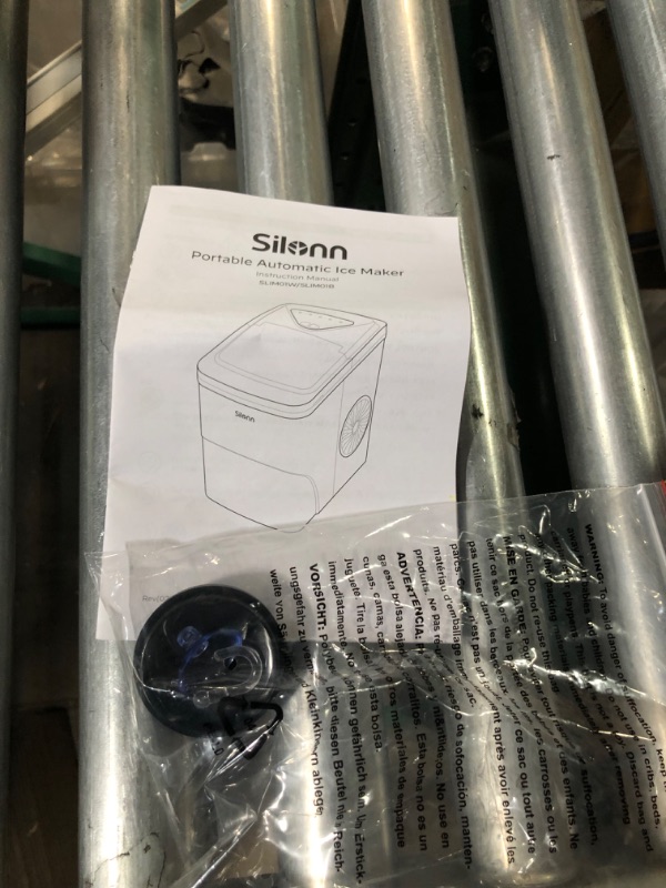 Photo 1 of **NON REFYUNDABLE NO RETURNS
PARTS ONLY
Silonn Ice Makers Countertop 9 Bullet Ice Cubes