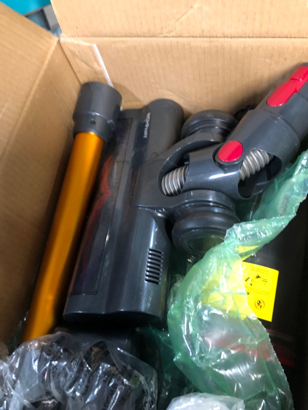 Photo 1 of * used * needs to be cleaned * 
Cordless Vacuum Cleaner, 500W/40Kpa Stick Vacuum Cleaner with Touch Screen, Max 60 Mins Runtime