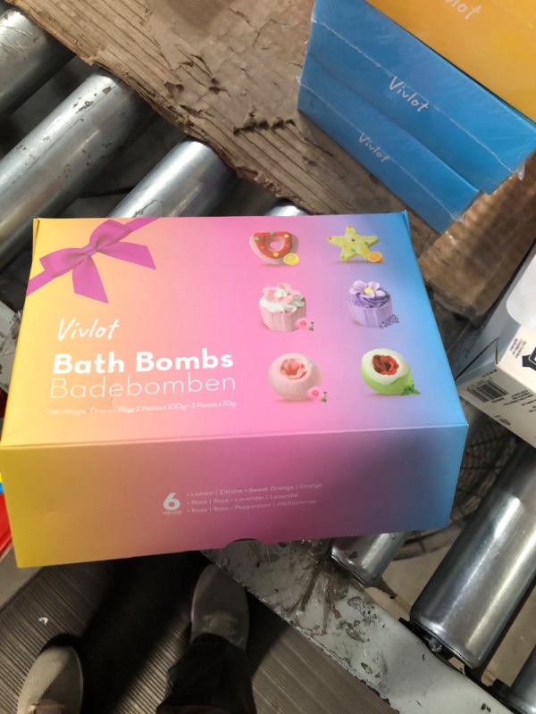 Photo 2 of Bath Bombs for Women, 6 pcs Aromatherapy Bath Bomb Gift Set, Bubble Bathbombs for Girls, for Mother's Day, Rich in Essential Oils, Skin Moisturizing, Unique Spa Gifts for Mom, Girlfriends 6Pcs**PACK OF 2 NO- RETURN**
