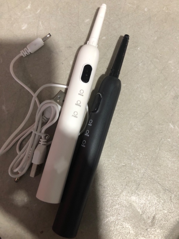 Photo 2 of * functional * see all images * 
CindyLary 2pack Electric Toothbrush IPx7 Waterproof 3 Modes with 2 MIN Smart Time?USB Charging Black and White