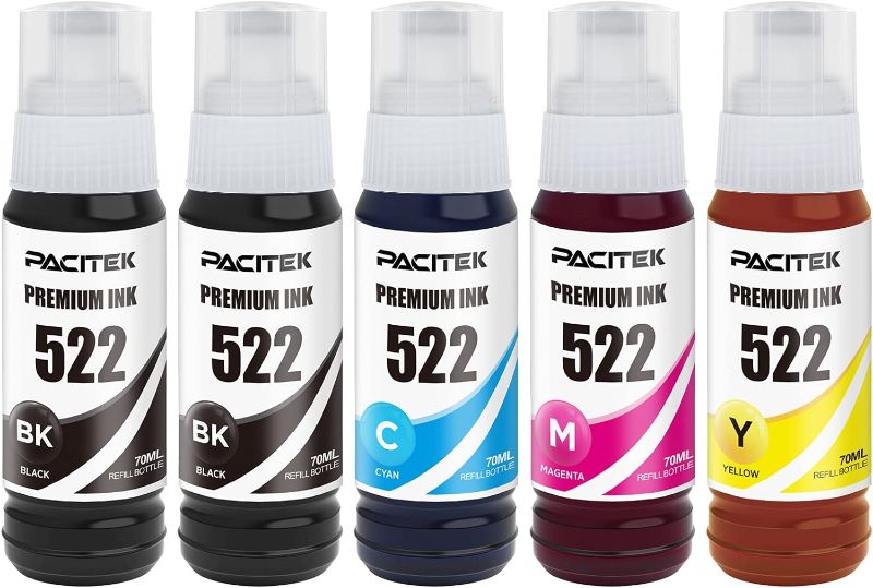 Photo 1 of PACITEK Compatible Refill Ink Bottle Replacement for 522/502