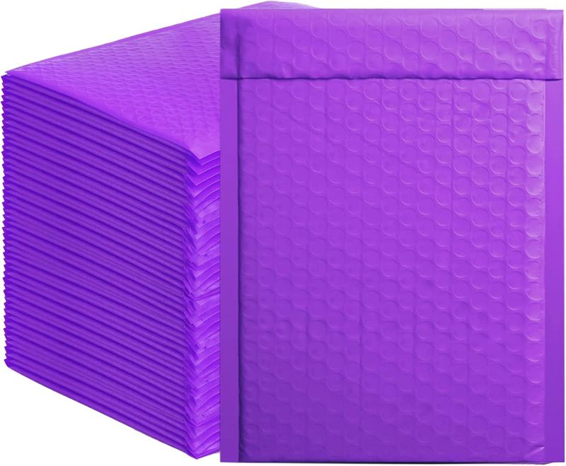 Photo 1 of  Bubble Mailers, 6x9 Inch Padded Bubble Mailers Pack of 40 PURPLE