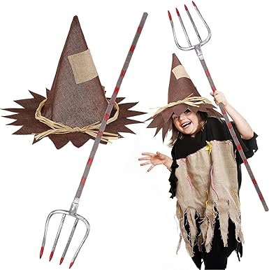 Photo 4 of Halloween Scary Costume Accessory Scarecrow Hat 