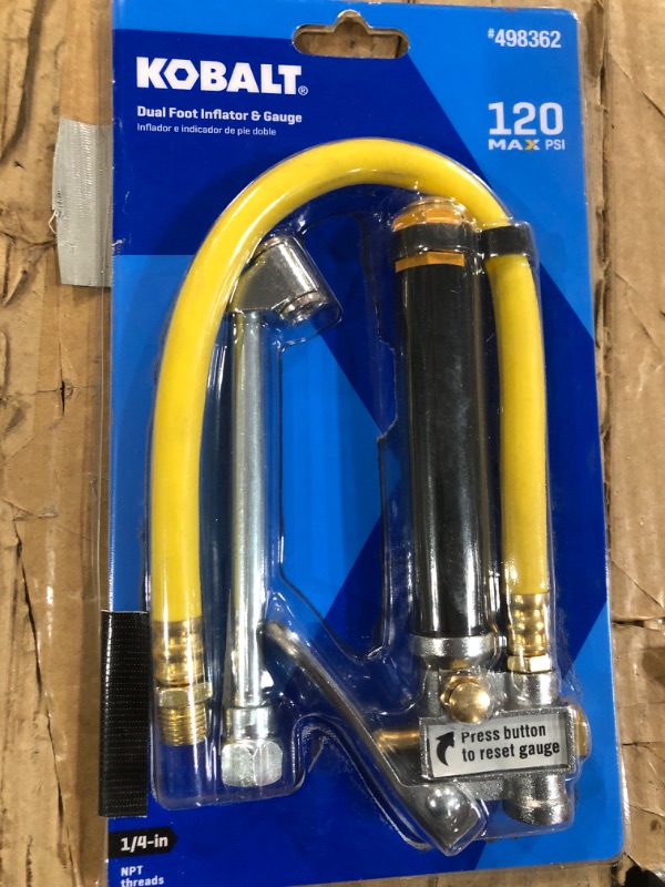 Photo 1 of Kobalt Dual Foot Inflator and Gauge