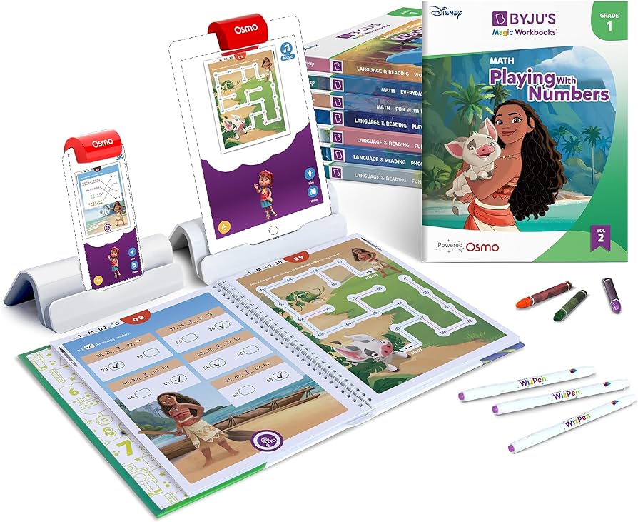 Photo 1 of *USED* MISSING PARTS* BYJU’S Learning: Disney 1st Grade Premium Edition for iPhone & iPad (App+8 Workbooks) Ages 5-7, Featuring Disney & Pixar Characters-Reading
