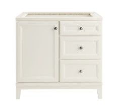 Photo 1 of **SEE NOTES/DAMAGED**
Diamond NOW Calhoun 36-in White Bathroom Vanity Base Cabinet without Top
