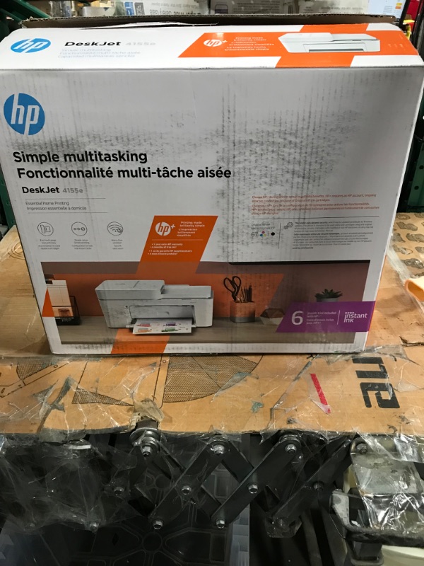 Photo 2 of HP DeskJet 4155e Wireless Color All-in-One Printer & 67XL Tri-Color High-Yield Ink Cartridge | 3YM58AN & 67XL Black High-Yield Ink Cartridge | 3YM57AN Printer + Tri-color Ink + Black Ink