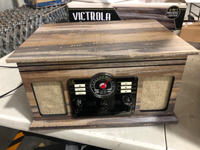 Photo 1 of **PARTS ONLY** **SEE CLERK NOTES** Victrola Nostalgic 6-in-1 Bluetooth Record Player 