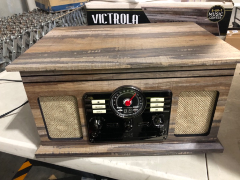 Photo 2 of **PARTS ONLY** **SEE CLERK NOTES** Victrola Nostalgic 6-in-1 Bluetooth Record Player 