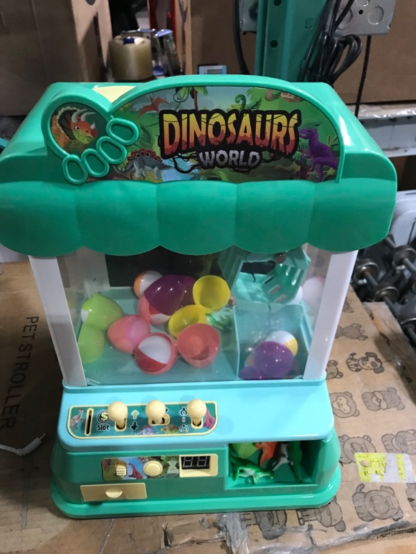 Photo 2 of Dinosaur Claw Machine, Large Claw Machine for Kids, Dinosaur Toys Games for Kids 3-5 5-7, 3 4 5 6 7 8 Year Old boy Birthday Gift Ideas, Vending Machine Toys for Tiny Stuff