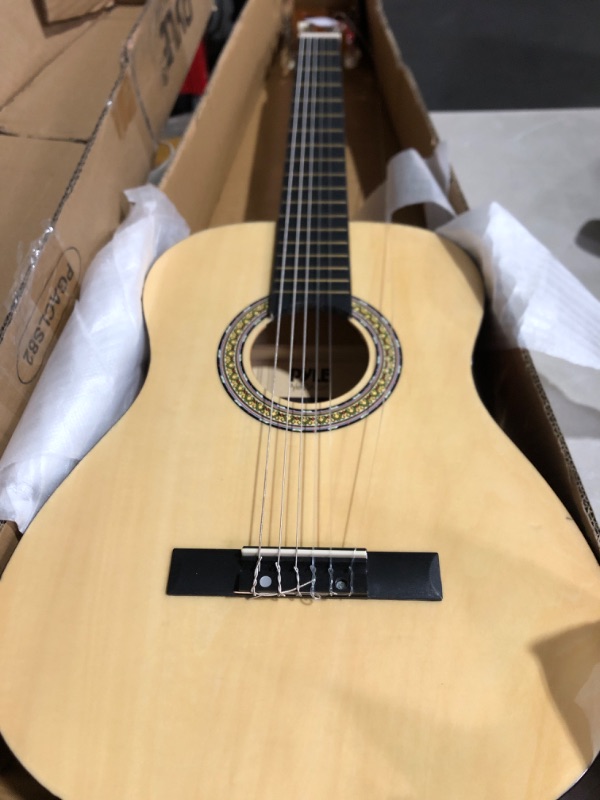 Photo 2 of * see images for damage *
Pyle Classical Acoustic Guitar 36” Junior size for beginners with starter kit