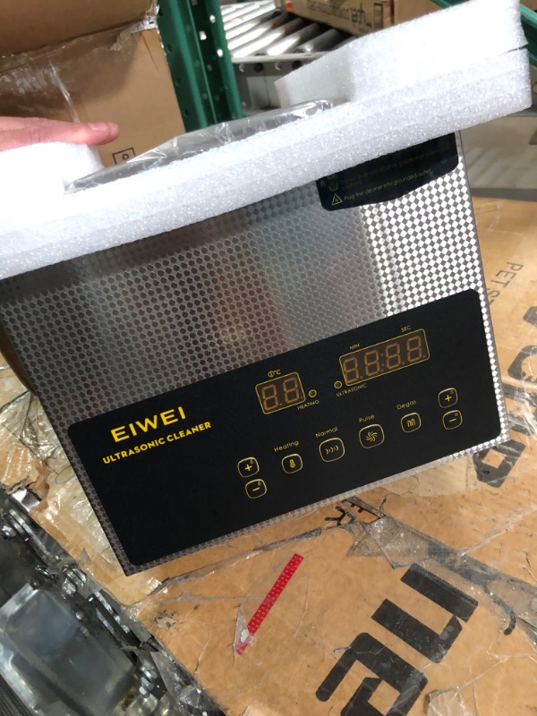 Photo 2 of * see images for damage *
EIWEI 3L Ultrasonic Cleaner Dual-Frequency Professional Digital Stainless Steel Cleaning Machine with Heater 