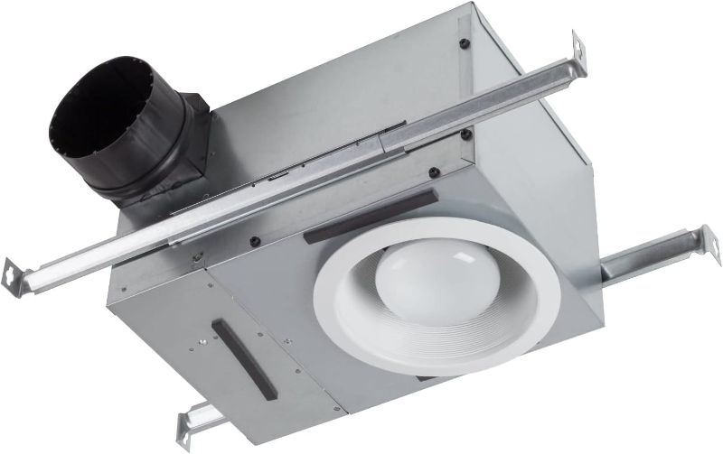 Photo 1 of ***Parts Only***Broan-NuTone 744 ENERGY STAR Certified Recessed Light Combo For Bathroom And Home Bath Fan, 70 CFM, White 70 CFM Incandescent Light *MISSING CONDUCTOR