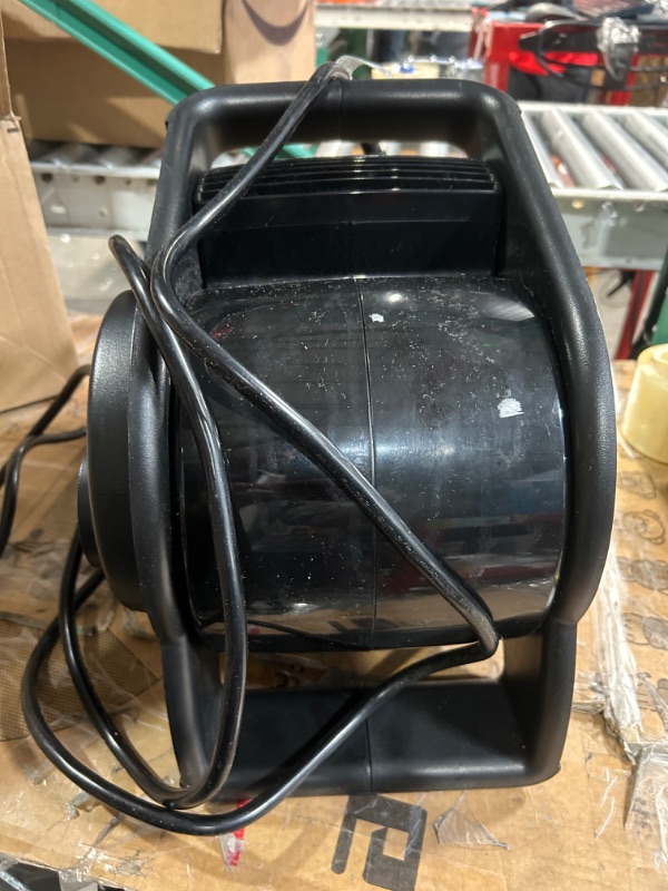 Photo 1 of Lasko U12104 High Velocity Pro Pivoting Utility Fan for Cooling, Ventilating, Exhausting and Drying at Home, Job Site and Work Shop, Black 12104 12.2 x 9.6 x 12.3 inches *MISSING KNOB** WILL NOT TURN ON