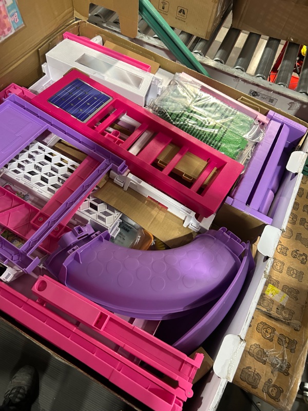 Photo 3 of Barbie Dreamhouse, Doll House Playset with 70+ Accessories Including Transforming Furniture, Elevator, Slide, Lights & Sounds Wheelchair Accessible Elevator