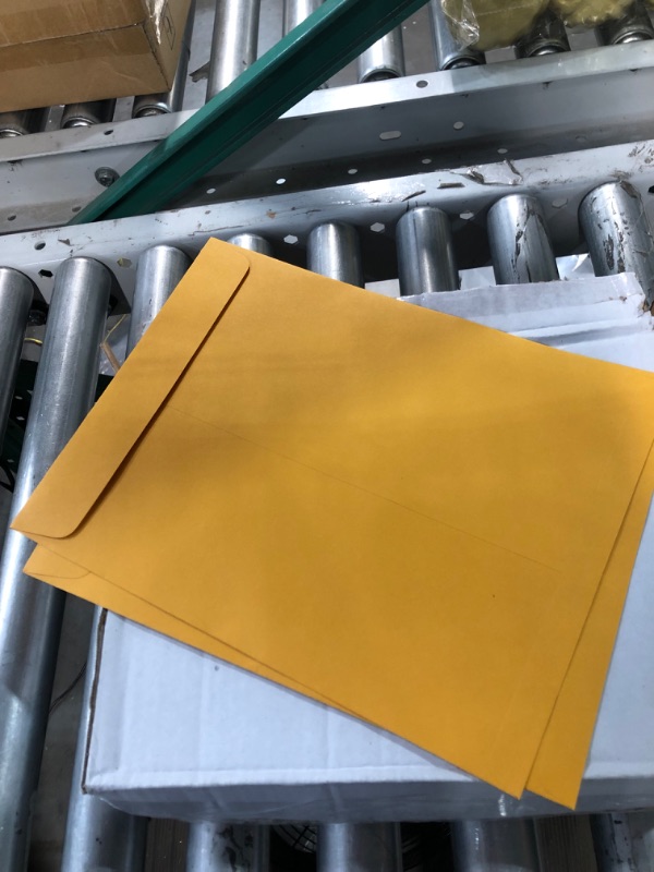 Photo 3 of 100 9 X 12 Self Seal Golden Brown Kraft Catalog Envelopes - Designed for Secure Mailing - Oversize Strong Peel and Seal Flap with 28 Pound Kraft Paper- 100 Envelopes