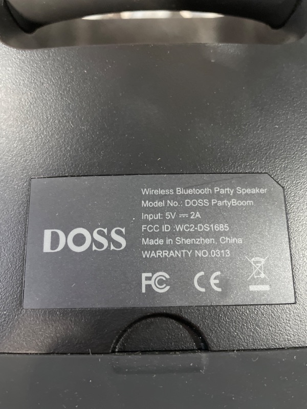 Photo 4 of *No Power Cable* DOSS Outdoor Bluetooth Speaker with Subwoofer, 60W Powerful Sound, Rich Bass