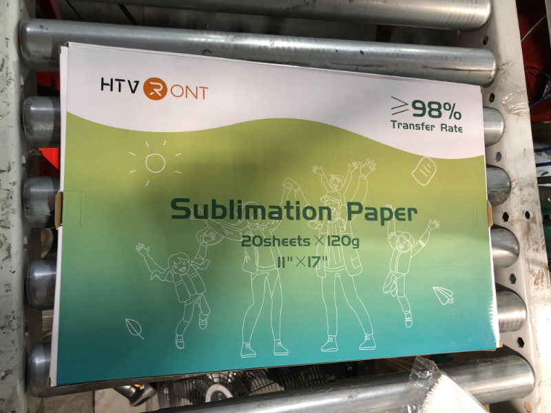 Photo 2 of HTVRONT Sublimation Paper - Sublimation Transfer Paper Compatible with Inkjet Printer (20 sheets 11 * 17")