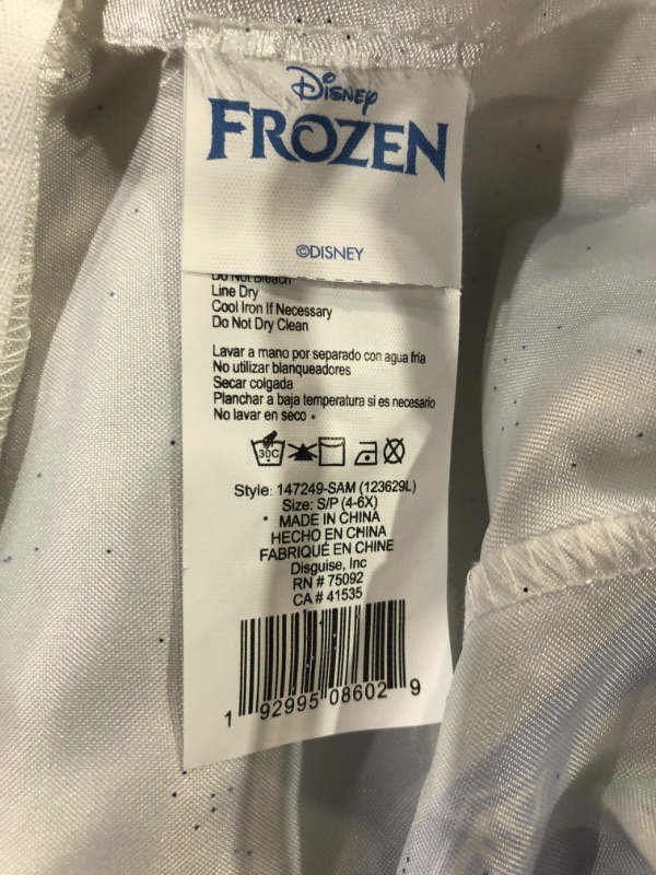 Photo 1 of Disguise Frozen Snow Queen Elsa Deluxe Costume for Kids Medium (4-6)