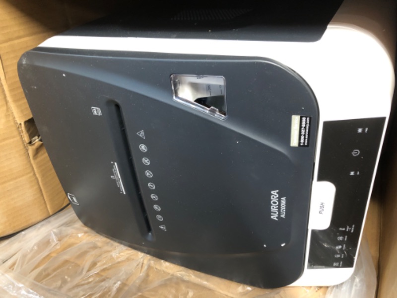 Photo 2 of *PARTS ONLY DOES NOT FUNCTION*
Aurora Commercial Grade 200-Sheet Auto Feed High Security Micro-Cut Paper Shredder