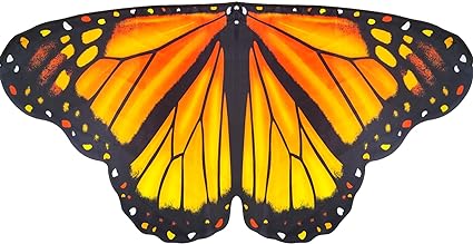 Photo 1 of  Monarch Butterfly-Wings-Costume for Girls Dress-Up, Kids Fairy Costumes