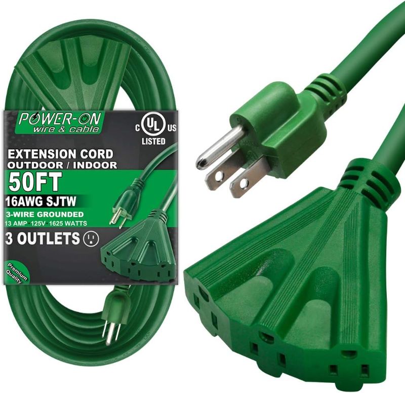 Photo 1 of  50 Ft Extension Cord with 3 Outlets