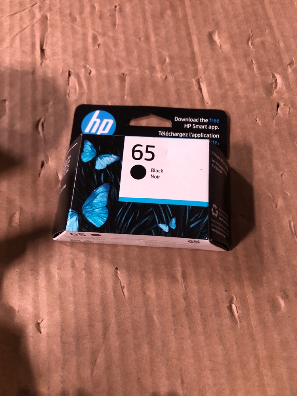 Photo 2 of HP 65 Black Ink Cartridge | Works AMP 100 Series, DeskJet 2600, 3700 Series, Envy 5000 Series | Eligible for Instant Ink | N9K02AN 