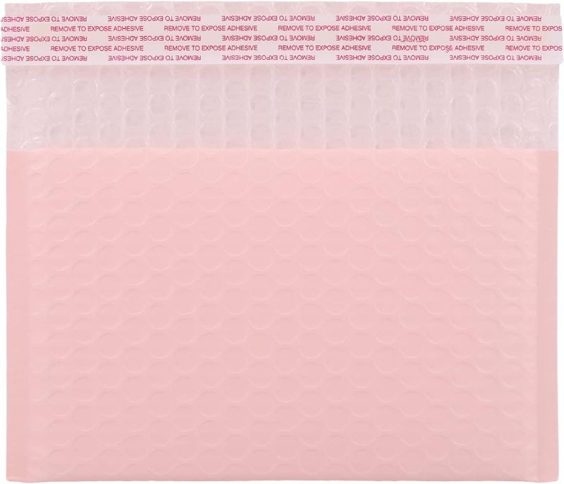 Photo 1 of  8x5" Side-Opening Light Pink Bubble Mailers 