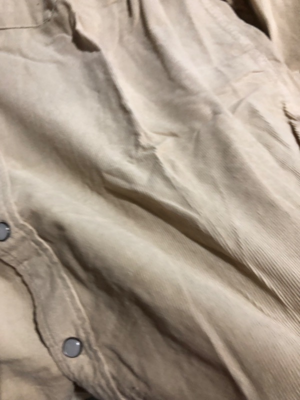 Photo 1 of (STOCK PHOTO FOR SAMPLE ONLY) - JMIERR Mens Flannel Shirts Shackets Casual Button Down Long Sleeve Plaid Shirt Lightweight Jackets with Pockets - LIGHT BROWN/SMALL