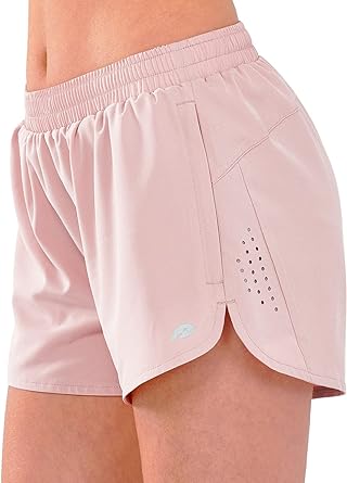 Photo 1 of ALLZERO Women's Running Athletic Shorts 3" Quick Dry Workout Shorts Lightweight Active Sports Training Shorts with Liner