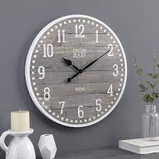 Photo 1 of *USED* 
FirsTime Co. 20 Arlo Gray Wall Clock, Light PLASTIC MATERIAL