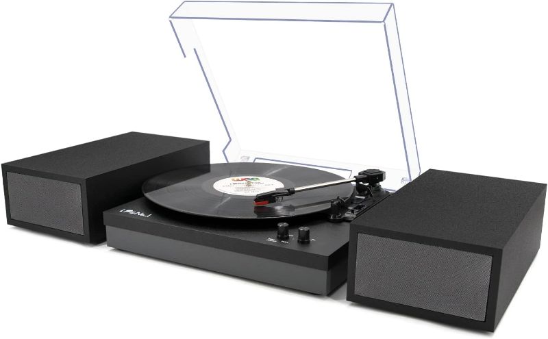 Photo 1 of LP&No.1 Bluetooth Turntable with Stereo Bookshelf Speakers