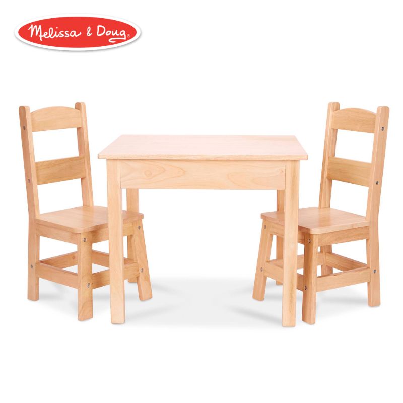 Photo 1 of *SEE NOTES-PARTS ONLY UNABLE TO BE ASSEMBLED SEE NOTES*
Melissa & Doug Wooden Table and Chairs Set - Ages 3-8