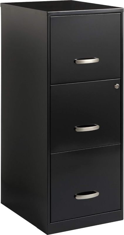 Photo 1 of (STOCK PHOTO FOR SAMPLE ONLY) - Lorell SOHO File Cabinet, 35.5"x14.3"x18", Black
