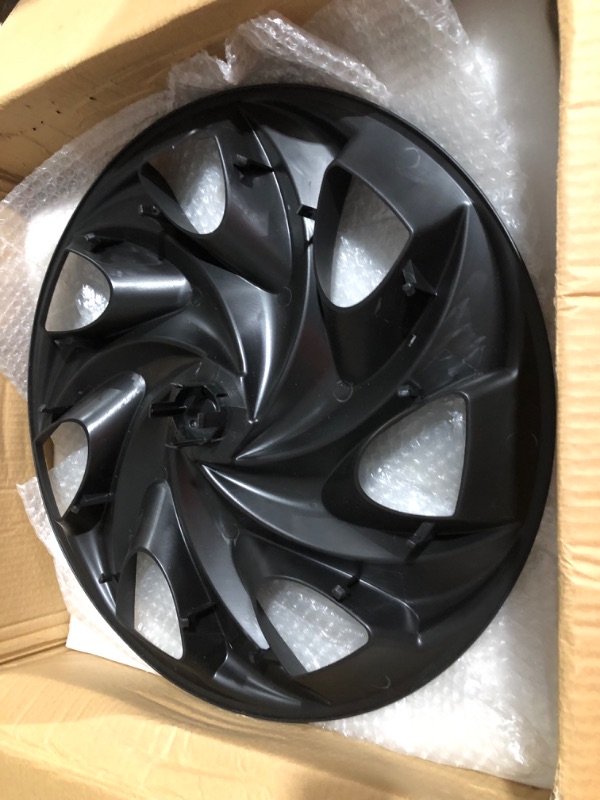 Photo 3 of BASENOR 2020-2023 Tesla Model Y Hubcaps 19 Inch Wheel Cover Matte Black *SEE NOTES*