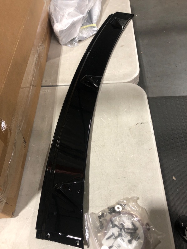 Photo 5 of **SEE NOTES** 
DOLKSN 2023 New Tesla Model Y Front Bumper Lip Front Spoiler Front Wing for Tesla Model Y Accessories - Tesla Model Y Front Lip Glossy Black