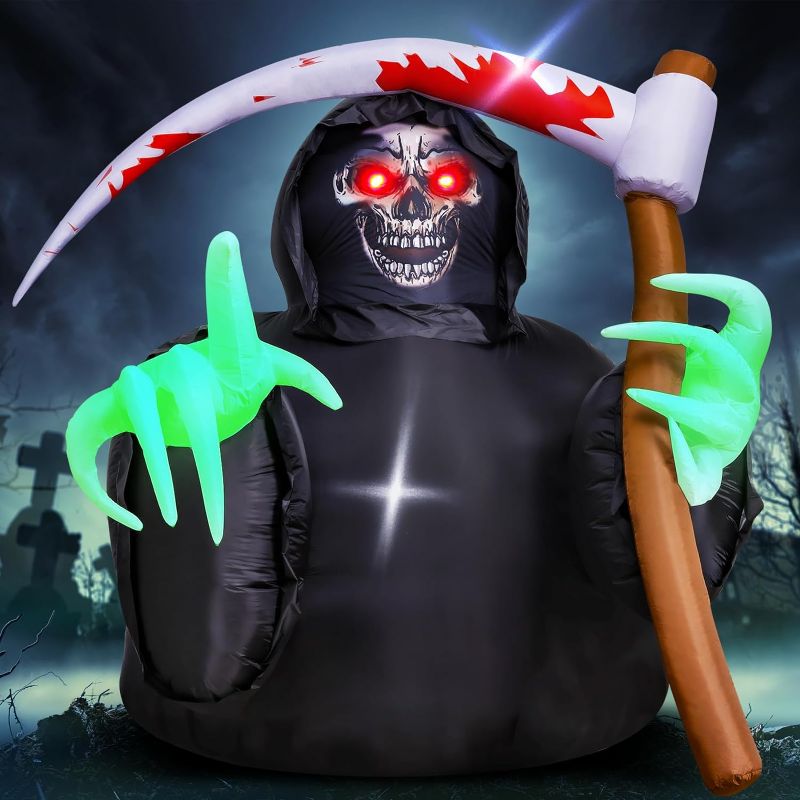 Photo 1 of 
MGparty Halloween Inflatables Decorations Grim Reaper